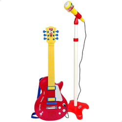 Guitare Électrique Enfant - Bontempi - Multicolore - Avec Micro et Support - Dès 3 Ans