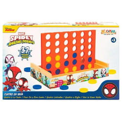 Jeu de société Cuatro en Raya - Marvel - Spidey - Bois - Pour enfants dès 3 ans