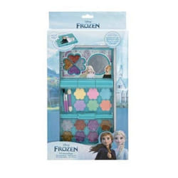 Fard à paupières - DISNEY - Frozen - 6 ombres à paupières - 12 paillettes à lèvres - 3 pinceaux