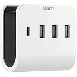 Adaptateur USB - SIMON - Chargeur Multiple - 4 Ports USB (3 A + 1 C) - 48 A - Compact
