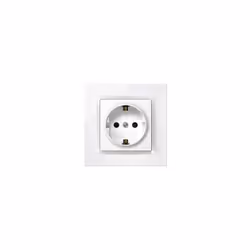 La prise blanche de la série 10 de SIMON est une solution pratique et sûre pour vos besoins électriques. Conçue en plastique  ...
