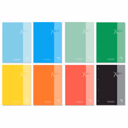 Pacsa XBlock, Couleurs assorties, 80 feuilles, Papier quadrillé, A4, 90 g/m², Papier