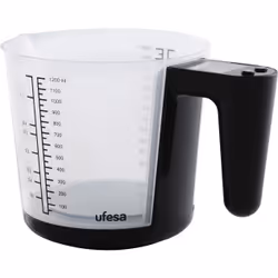 Ufesa BC1400, Balance de ménage électronique, 3 kg, 1 g, Noir, Boutons, g