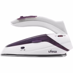 Ufesa PV0500, Fer à repasser à sec ou à vapeur, Semelle en acier inoxydable, 1,9 m, 75 g/min, Violet, Blanc, 15 g/min