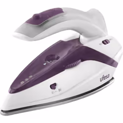Ufesa PV0500 fer à repasser Fer à repasser à sec ou à vapeur Semelle en acier inoxydable 1100 W Violet, Blanc