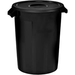 Denox - Poubelle très résistante 100 l - Black