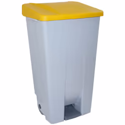 Conteneur sélectif 120 litres Conteneur avec couvercle pour la collecte et le tri des déchets. Facile à déplacer grâce à ses  ...