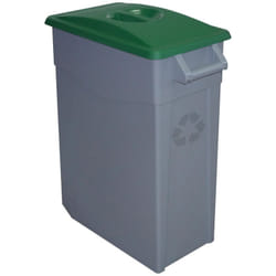 Conteneur Zeus Fermé, 65 l, Vert Polypropylène, Unique - Green - Denox