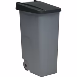 Conteneur avec roues et poignée. Couvercle fermé. Capacité 110 L. Emboîtable et empilable pour faciliter le transport. Plage ...