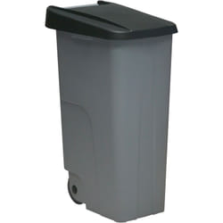 Conteneur Eco, 110 l, noir Polypropylène, Unique - Black - Denox