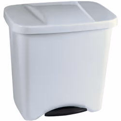 POUBELLE À PÉDALE ÉCOLOGIQUE 50L COUVERCLE DENOX