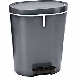 Cube élégant avec couvercle et pédale de chapeau de 25 litres. - Nettoyage facile grâce à ses formes arrondies. - Il a un cer ...