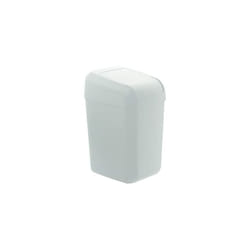 Denox - troya 30l tipping lid waste bin white