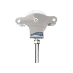 Poulie pour corde à linge en acier inoxydable Wolfpack 40 mm./Réa métallique à vis
