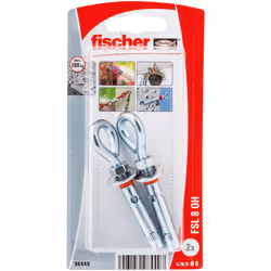 Fischer 98449, Ancre d'expansion, Béton, 8 mm, 2 pièce(s), Blister