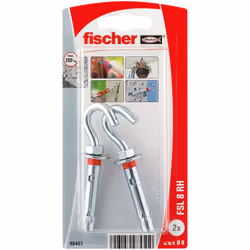Fischer 98451, Ancre d'expansion, Béton, 8 mm, 2 pièce(s), Blister