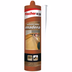 Mastic Pour Bois Couleur Sapelli Fischer 310ml. Mastic Application Facile, Lavable À L'eau Avant Séchage Et Pouvant Être Pein ...