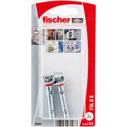 Fischer 98997 ancrage à vis et cheville murale 2 pièce(s) Kit de fiches murales et crochets