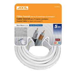 Engel Axil CA0707E câble coaxial 5 m Blanc