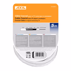Engel Axil CA0707E câble coaxial 5 m Blanc