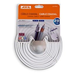 Engel Axil CA0728E câble coaxial 25 m Blanc