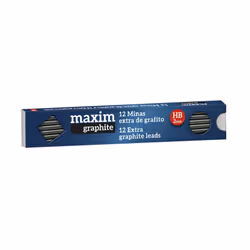 Alpino Maxim, HB, Gris, 12 pièce(s), 2 mm, Boîte