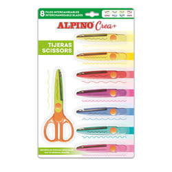Alpino PT0030 ciseaux à bouts ronds Ciseaux pour loisirs créatifs Découpe de forme Multicolore