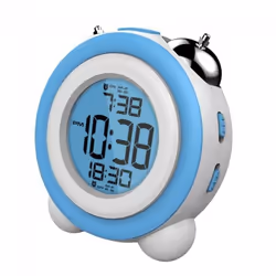 Daewoo DCD-220BL, Réveil numérique, Bleu, Blanc, LCD, AAA, Alcaline, 108 mm