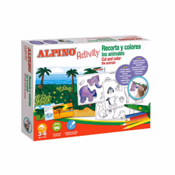 Alpino AC000004, Garçon/Fille, Crayons inclus, Kit d'images à colorier
