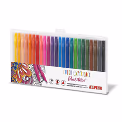 Alpino AR000187, 24 couleurs, Multicolore, Marqueur et feutres à pointe pinceau, 0,7 mm, 2,9 mm, Multicolore