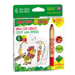 Alpino AL002006 crayon de couleur Multicolore 6 pièce(s)
