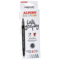Alpino AR001040 stylo-feutre Fin/moyen Noir, Gris 6 pièce(s)
