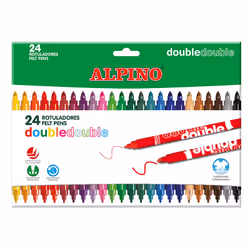 Alpino AR002058, Fin, 24 couleurs, Multicolore, 24 pièce(s), Boîte en carton