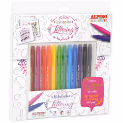 Alpino AR001052, Fin/extra-large, 12 couleurs, Noir, Bleu, Marron, Vert, Gris, Bleu clair, Vert clair, Orange, Rose, Rouge, V ...