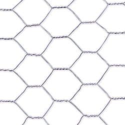 Grillage métalique 1 x 25 m - maille 25 x 0,8 mm - structure hexagonale - triple torsion