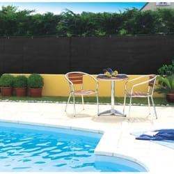 Nortene - Brise vue tissé 95% occultant - noir- 1 x 10 m totaltex