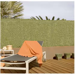 Haie Artificielle Greenset 36 1x3m. Nord. Produit Mixte De Fines Feuilles De Pvc Entrelacées Avec Du Fil Plastifié Vert, Form ...