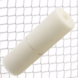 1190060�tissu Tube carr� Plas 0,5�cm x1mt blanche Ro 25�mt - Saturnia