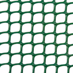 Grillage plastique maille 1 cm - vert - 1 x 25 m CUADRANET