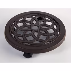Support roulant pour le déplacement des pots de fleurs sans effort. En fonte d’aluminium 2 roulettes avec freins Résistance : ...