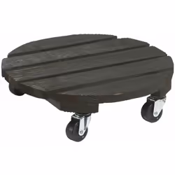 Support à roulettes en bois peint pour déplacer facilement les objets imposants, tels que des pots de fleurs. Matière : Bois  ...