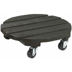Nortene - Support à roulettes bois 'Flora Roll Color' - 40 cm - Anthracite