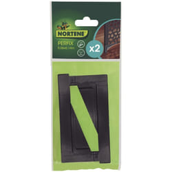 Nortene - perfix - 2 pièces de fixation pour panneaux décoratifs - Anthracite