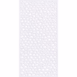 Panneau design décoratif en PP MOSAÏC 1 x 2 m - Blanc