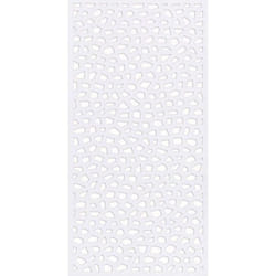 Panneau design décoratif en PP MOSAÏC 1 x 2 m - Blanc