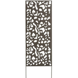 Nortene - Panneau métal avec motifs décoratifs/Tâches - 0,60 x 1,50 m - Brun vieilli