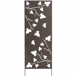 Description générale Panneau décoratif en métal avec motifs ajourés représentant des arbres, à planter dans le sol ou à fixer ...