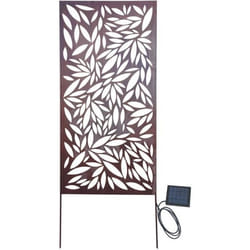Panneau décoratif - NORTENE - 60 x 120 cm - Métal - Motif feuillage - Batterie rechargeable