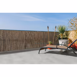Canisse synthétique imitation osier marron "Fency Wick" - 1 x 3 m