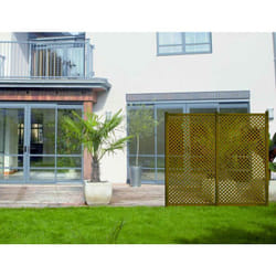 Nortene - Panneau privat décoratif - 1 x 2 m - Rouille